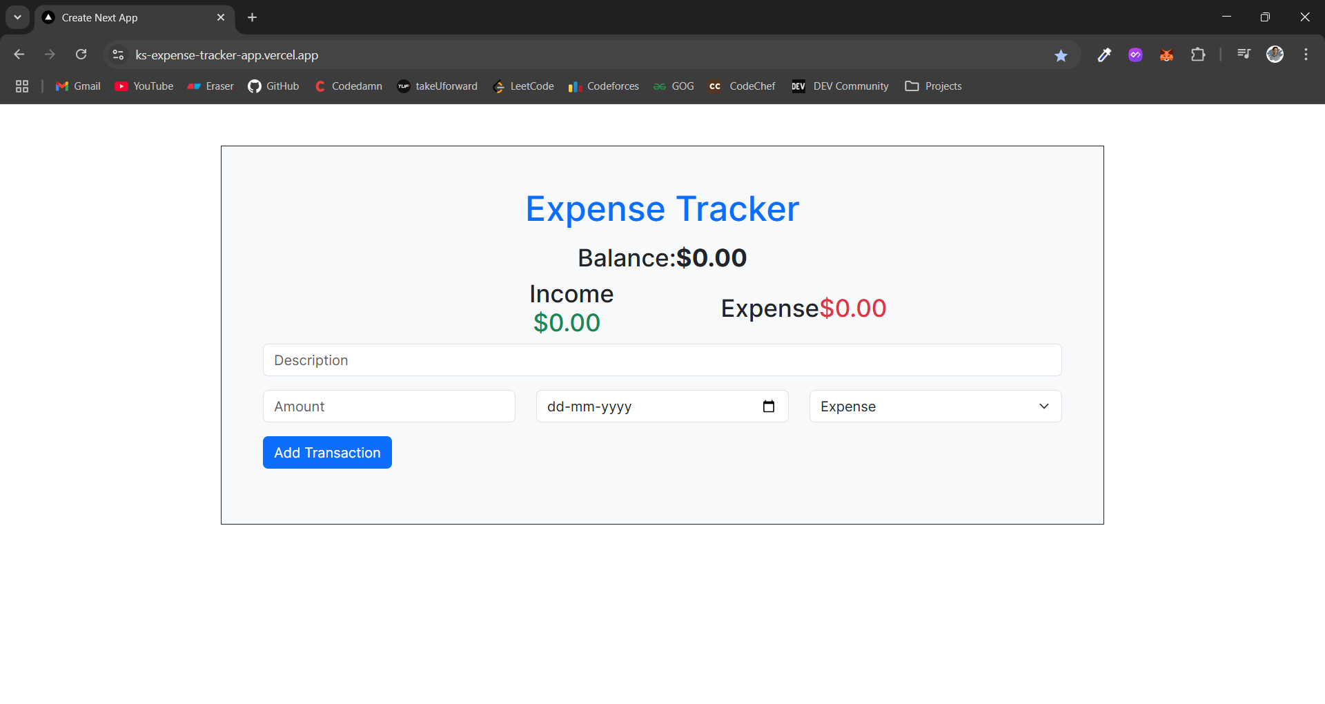Expense Tracker